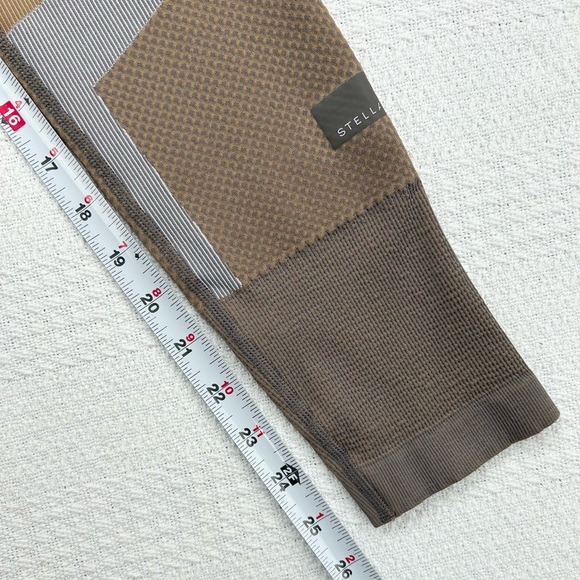 Stella McCartney Adidas Run Knit Tight Size Small, Tan/Taupe, Gray NWT - Picture 13 of 14